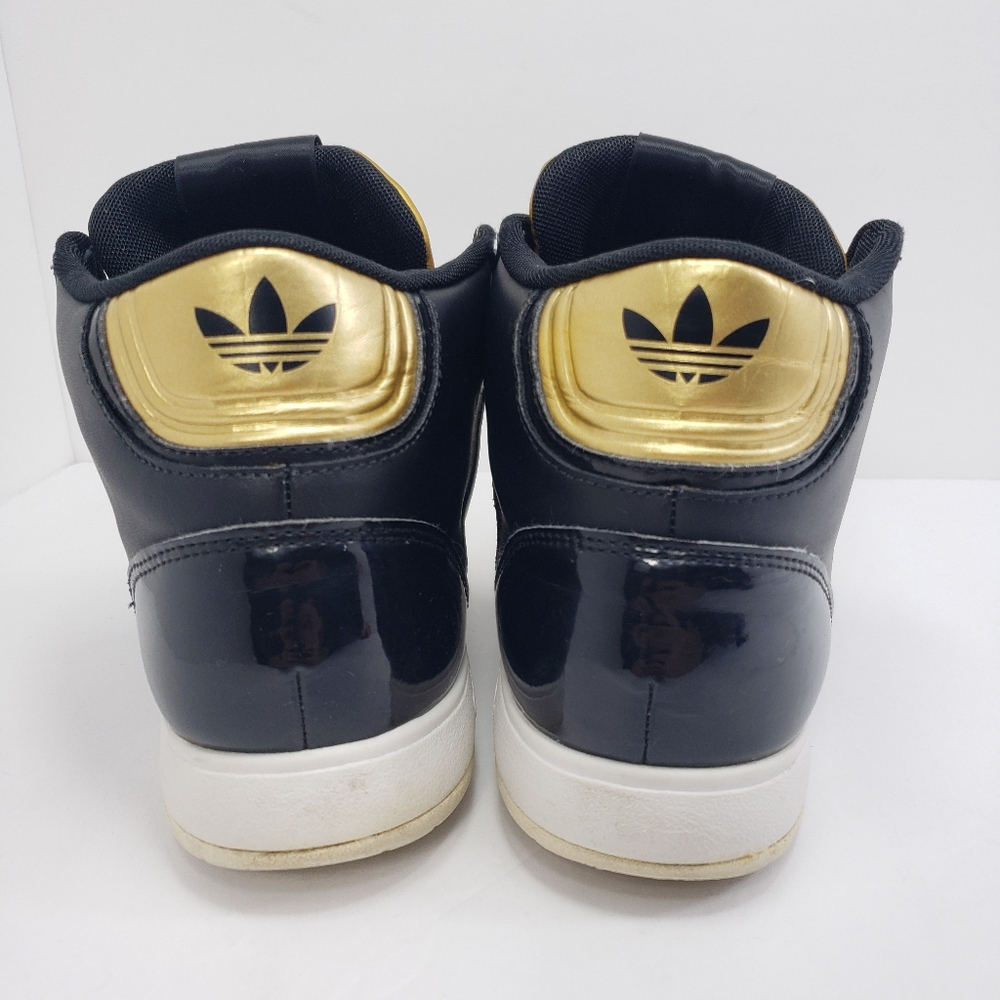 Womans Adidas high top shoes, size 8.5, color gold - Picture 2 of 6